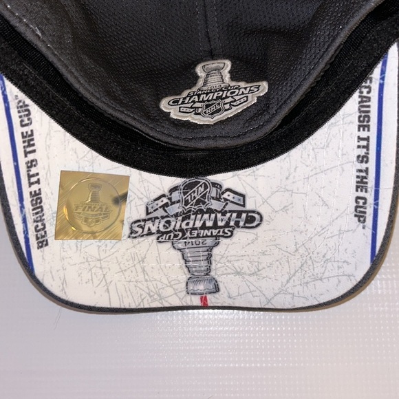 Los Angeles LA Kings 2014 Stanley Cup Champions Locker Room New Era Flex Cap Hat - Picture 6 of 8